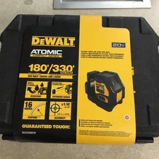 DEWALT DCLE34021B 20V MAX Li-Ion Cordless Green Cross Line Laser (Tool Only) New