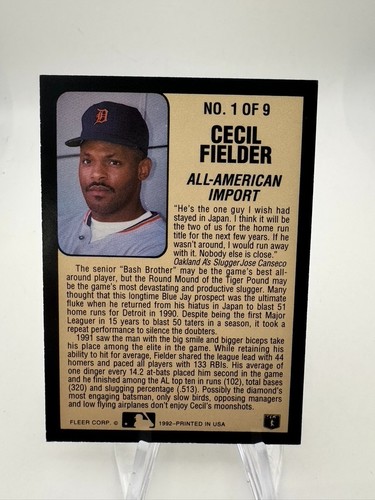 1992 Fleer Lumber Company Singles - You Pick - Baseball - Picture 11 of 27