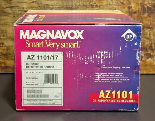 Philips Magnavox AZ1101 CD Radio Cassette Recorder Boombox - New Open Box - Picture 7 of 12