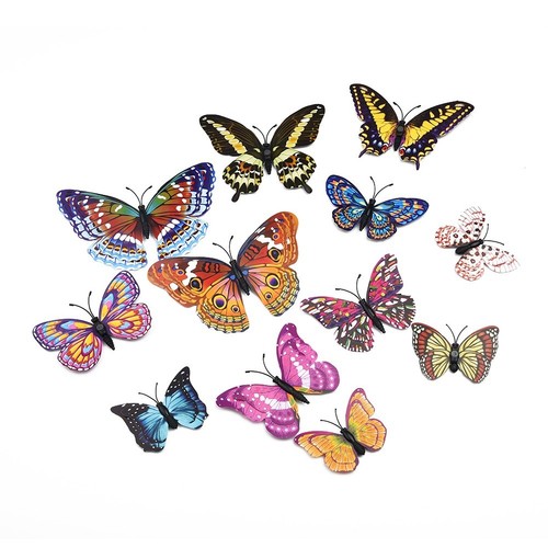 PVC Schmetterling Mauer Aufkleber Kreativ Glow In The Dark Selbstklebend - Picture 9 of 24