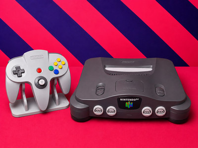 Nintendo 64 N64 Konsole + 1 Original Controller Refurbished PAL Retro Schwarz