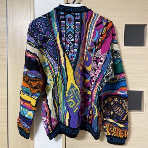 [COOGI] Vintage 3D Knit [1990s-] Super Rare multicolor SIZE L wool - Picture 14 of 24