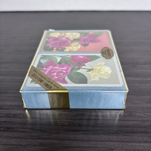 VTG NIB Sealed Congress Blooming Roses 2-Pack Playing Cards Cel-U-Tone Finish - Picture 11 of 13