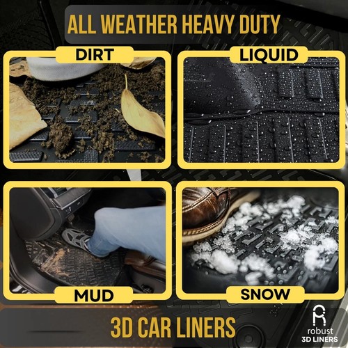 Car Floor Mats Liners For Lincoln Corsair 2023-2025 All Season Heavy Duty Rugs - Picture 5 of 12
