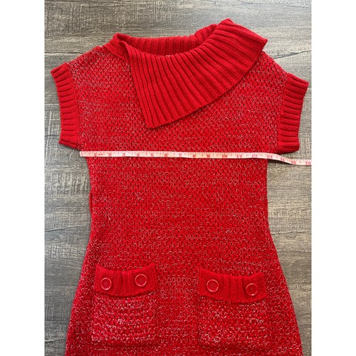 Cherry Stix Girls Red Sweater Youth Dress Size Large - Picture 4 of 8