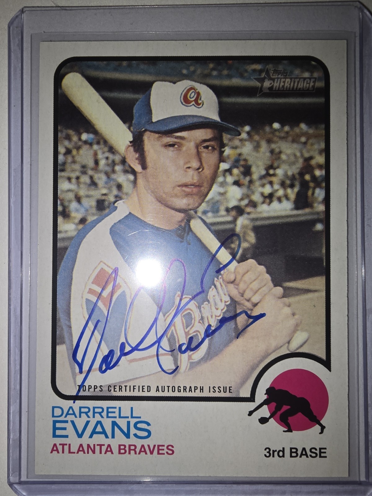 2022 Topps Heritage - Real One Autographs Darrell Evans #ROA-DE (AU)