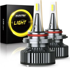 AUXITO 9005 HB-3 Bulbs, 30000lm 6500K Cool White, 10 Min Install, 50000Hrs Lifes