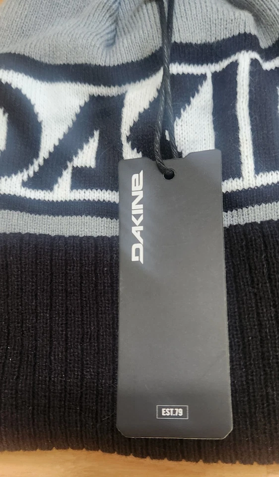 Gorro Dakine Pom Jackson Negro/Gris Dakine Logo/Grifo Talla Única NUEVO con ETIQUETAS Foto 4 de 4