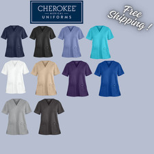 Cherokee Workwear Scrubs V Neck Top WW620  NEW  