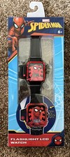 Marvel Spiderman Flashlight LCD Kids Watch