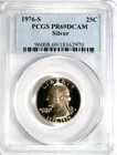 1976-S Proof Washington Quarter PCGS PR 69 DCAM #GA6-70 "90% Silver"