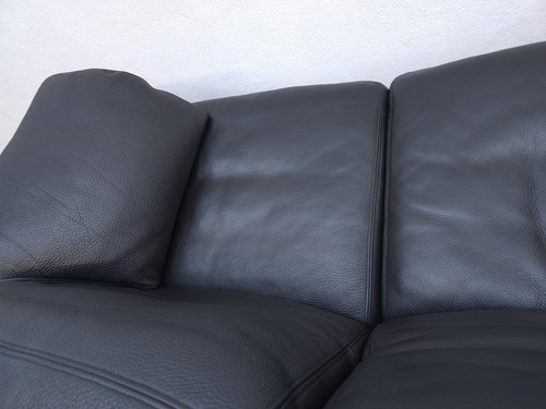De Sede ds 17 designer sofa leather sofa couch black wk living desede two seater - Picture 14 of 17