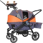 All-Terrain Double Wagon Stroller UV Canopy Snack
