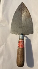 Vintage Cement Trowel Mason Brick Bricklayer Tool Wooden Handle 7” Blade SW229K