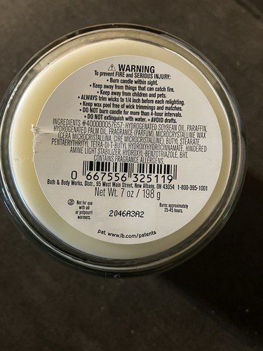 Bath & and Body Works BUTTERFLY Single Wick 7 oz Candle Screwtop lid NEW - Picture 3 of 4