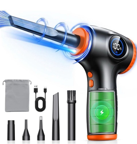 Electric Air Duster Blower PC Cleaner RechargeablePowerful Easy 90000RPM Max - Photo 2/23