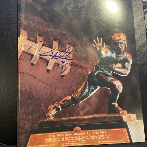 Chris Weinke Autographed 2000 Heisman Trophy Program JSA Certified - Picture 1 of 7