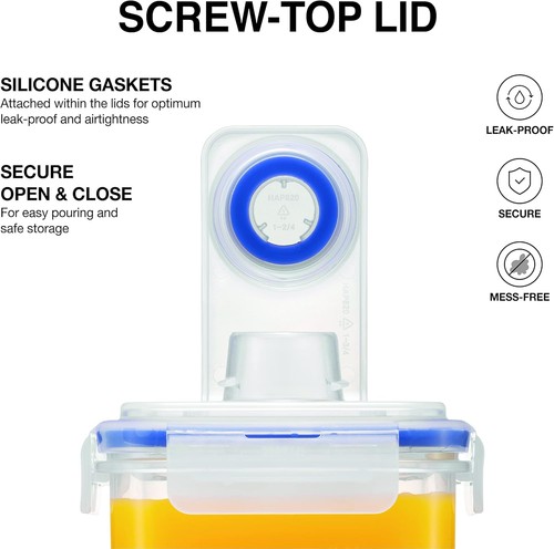 LocknLock Aqua Fridge Door Water Jug with Handle BPA Free Plastic Pitcher with S - Picture 6 of 7