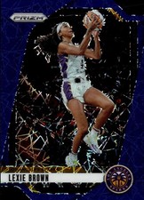 2024 Panini Prizm WNBA Blue Velocity Prizms Lexie Brown Card #110
