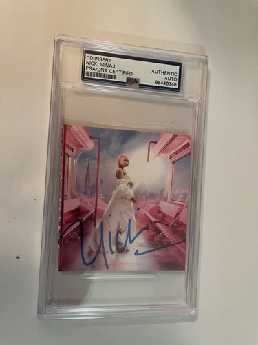 Nicki Minaj Signed Autographed CD Art Card PSA DNA Slabbed