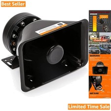 200 Watt High-Performance PA Siren Horn Speaker - Waterproof, 125-135 dB