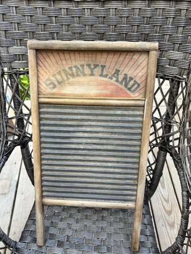 Vintage Sunny Land No 2090 Standard Familiengröße Columbus Washboard Company Ohio - Bild 1 von 13
