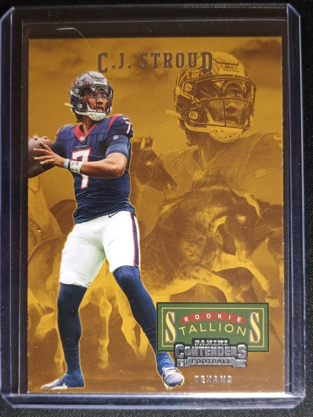 2023 Panini Contenders #6 C.J. Stroud Rookie Stallions Bronze