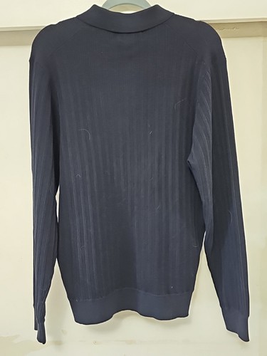 NUEVO Suéter Polo Wax London Azul Marino Manga Larga Talla XL - Imagen 5 de 14