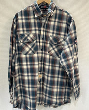 Bocomal FR Shirt XL Plaid Button Down Flame Resistant CAT2 Work Wear Welding