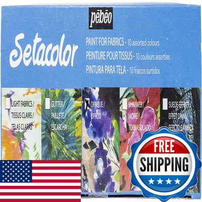 Pebeo Discovery Fabric Paint Set 45Ml 10/Pkg-Setacolor Opaque 294000