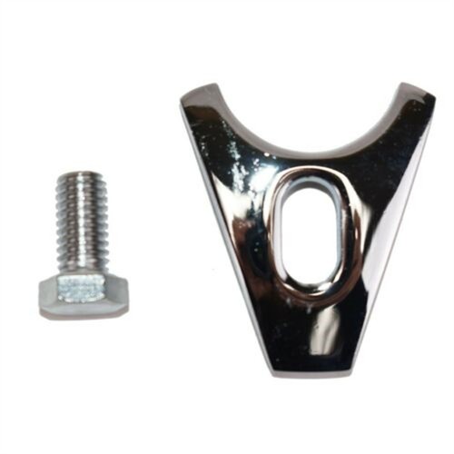 New Practical Distributor Clamp Hold Block Clamp 1 Piece 1pc Bolt Chrome - Picture 2 of 10