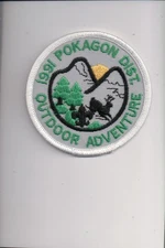 1991 Pokagon District Outdoord Adventure patch