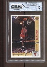 1991-92 Michael Jordan Upper Deck Promo #1 Gem Mint 10 Chicago Bulls MVP