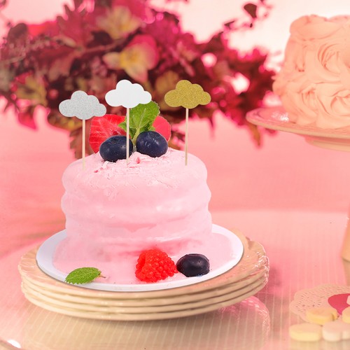 Topper per torte nuvola 150 pezzi: decorazione per cupcake a forma di nuvola - scelte per dessert - per - Foto 12 di 12