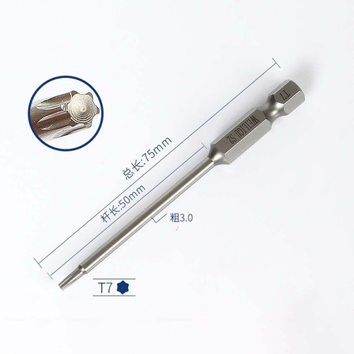 Magnetic Torx Screwdriver Bits T3/T4/T5/T6/T7/T8/T9/T10/T15/T20/T25/T27/T30/-T50 - Picture 28 of 55