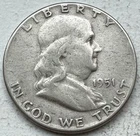 1951 Franklin Half Dollar 90% Silver - INV#8623