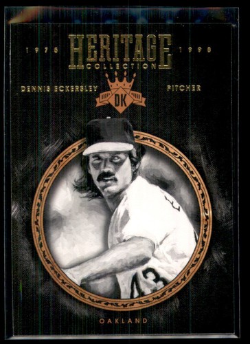 2016 Panini Diamond Kings Heritage Collection Dennis Eckersley Oakland Athletics - Picture 1 of 2