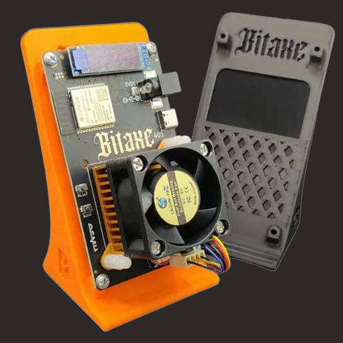 Bitaxe Miner Gamma support / support imprimé en résine 3D (ROUGE translucide) - Photo 5/5