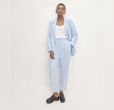 NWT! Everlane Tencel Way High Tapered Pant Buttersmooth Blue  Women Size 8