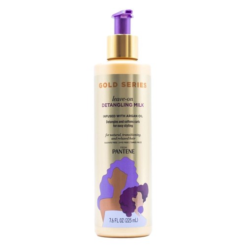 2 x PANTENE 225mL GOLD SERIES LEAVE ON DETANGLING MILK INFUSED WITH ARGAN OIL - Picture 2 of 5