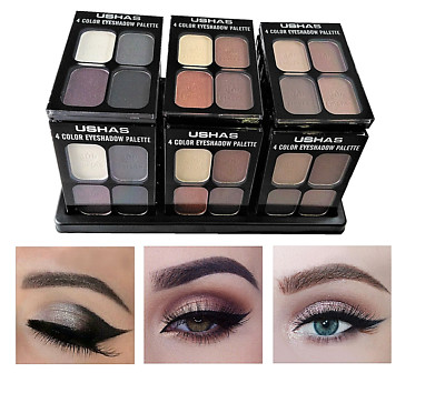 Neu Hochwertig 4 Farben Profi Set Lidschatten Palette Smoky Make-up Kit 