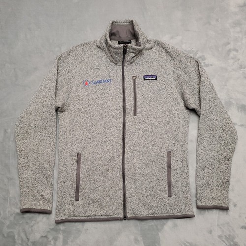 Patagonia Better Sweater Men Small Gray Full Zip Fleece Casual Knit Jacket 25528