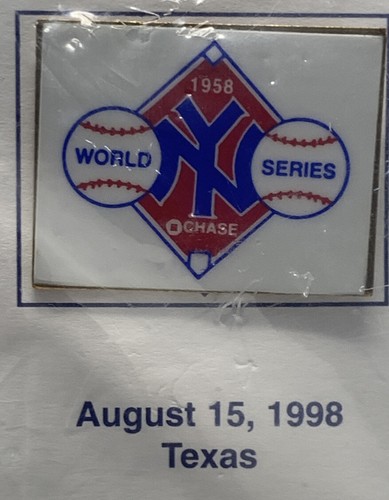 NY New York Yankees Anstecknadel 1958 WS World Series Chase - Bild 2 von 3