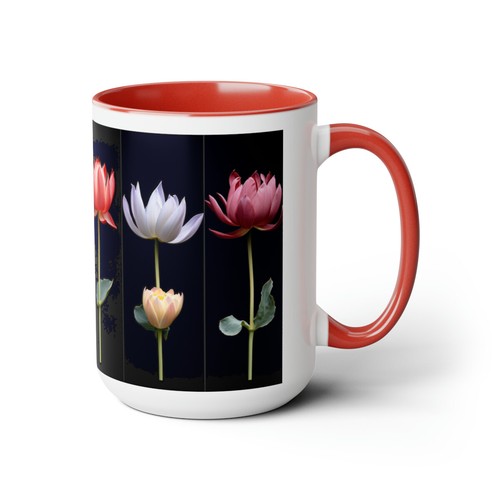 Tazas de café de familia Rich Lovely Flowers gran idea de regalo maestro mamá papá 15 oz #21 - Imagen 2 de 21