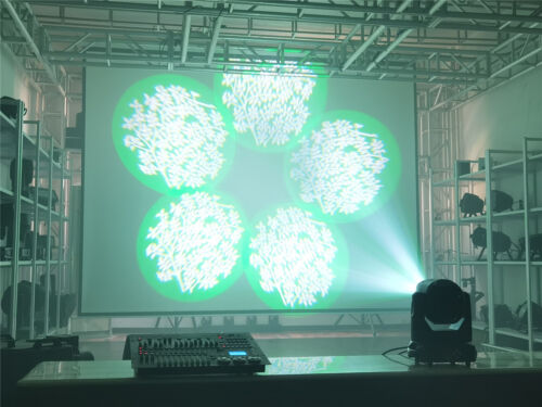Mini LED Beam Gobo Moving Head Bühnenlicht DMX Disco DJ Party Lichter Hochzeit 2 Stück - Bild 10 von 14