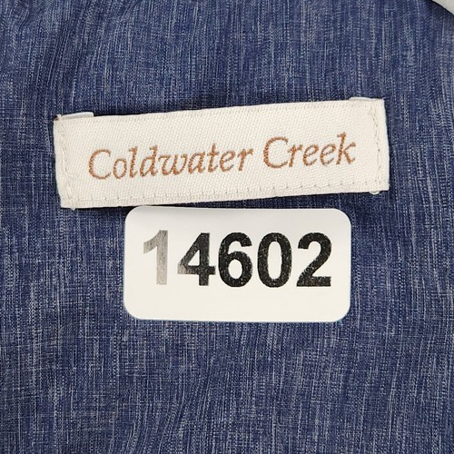 Coldwater Creek Vest Womens Extra Large Blue Quilted Puffer Full Zip Casual - Picture 9 of 13