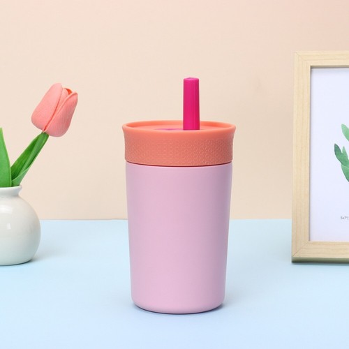 Double-Layer Thermal Coffee Cup with Straw Thermos Bottle Thermal Mug Car - Picture 3 of 18