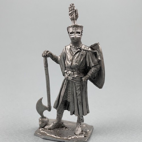 Knight miniature, Metal toy soldier 54 mm, German Knight, Highly detailed figure - Picture 13 of 13