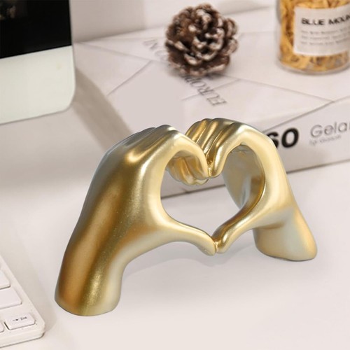 Heart Hands Sculpture,2 PCS Heart Hands Statues,Heart Hands Bracelet Holder,H... - Picture 3 of 7
