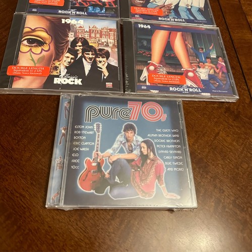 The Rock N Roll Era Time Life CD Lot (6) 1960's & Pure 70s CD NEW & SEALED - Picture 3 of 3